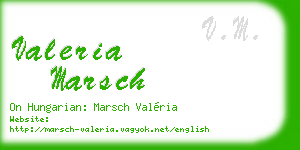 valeria marsch business card